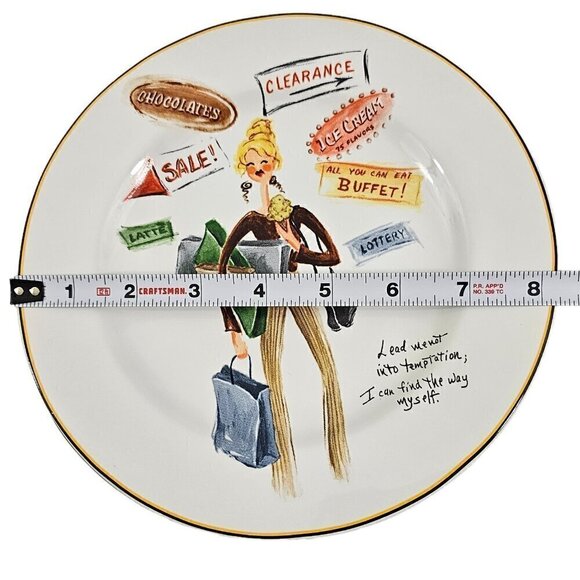 Sakura Glamour Girls Stoneware 8 1/4” Salad Luncheon Plates - Set of 3 - Picture 11 of 16